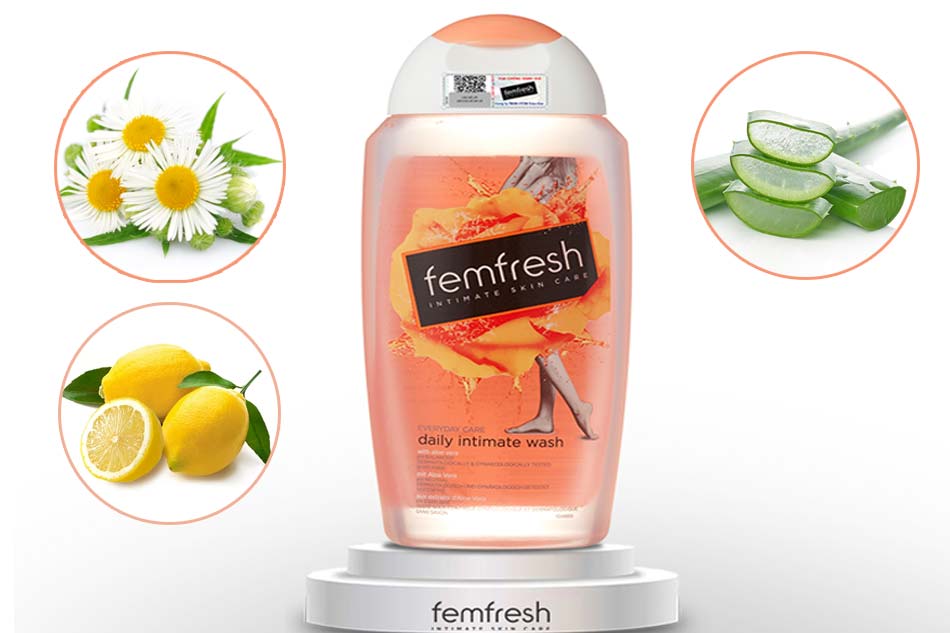 Thành phần có trong 1 chai Femfresh Daily Intimate Wash 250ml có tác dụng gì?